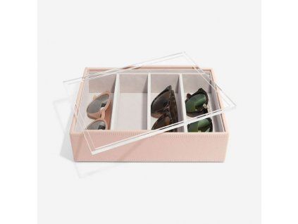 87617 box na slunecni bryle stackers blush classic glasses accessory lid ruzova