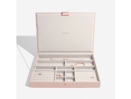 87635 3 sperkovnice stackers blush supersize lid ruzova