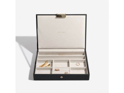 87647 2 sperkovnice stackers black classic lid cerna