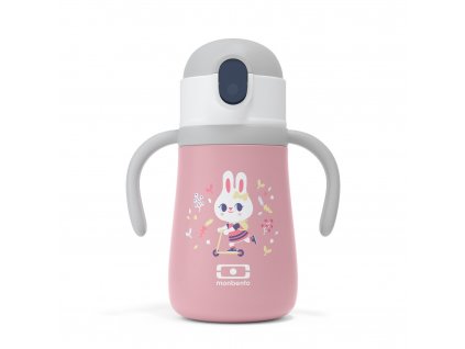 Dětský termohrnek MonBento Stram Rose Bunny | růžový