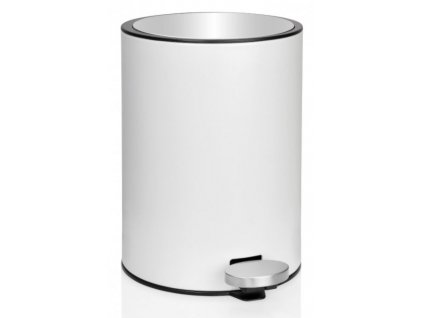 Pedálový odpadkový koš Andrea House Pedal Bin BA68209 | bílý