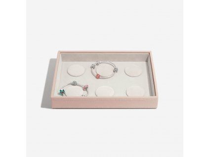 91205 box na naramky stackers blush classic 6 charm bracelet layer ruzova