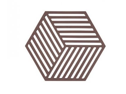 Podložka pod horké Zone Denmark Hexagon Chocolate | Hnědý detail