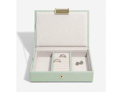 97793 sperkovnice stackers sage green mini lid zelena