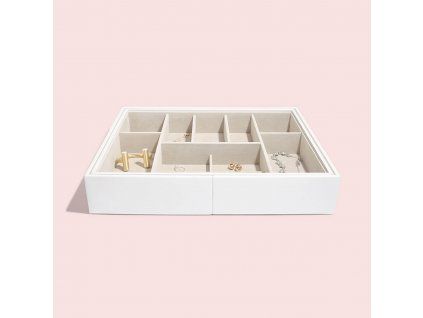 97817 vlozka do zasuvky na sperky stackers white large slider bila