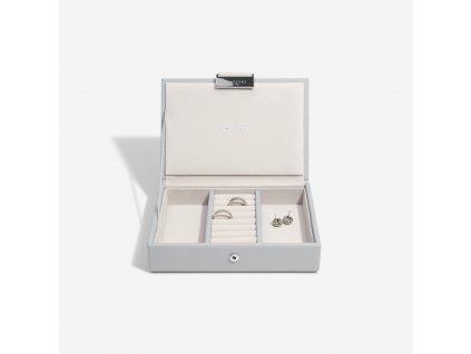 97820 3 sperkovnice stackers pebble grey mini lid seda