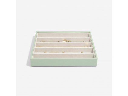 97847 3 box na retizky stackers sage green classic necklace layer zelena