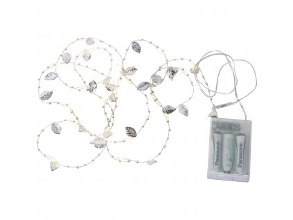 98957 2 led svetelny retez star trading dew drop 20x led stribrna