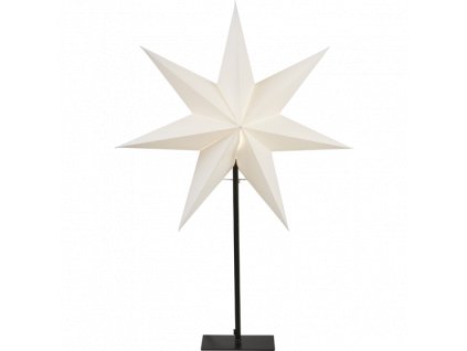 Stolní lampa hvězda Star Trading "Frozen" bílá, patice E14 | bílá, černá