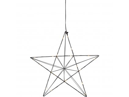 99065 zavesna svitici hvezda star trading line 38 cm 20x led cerna