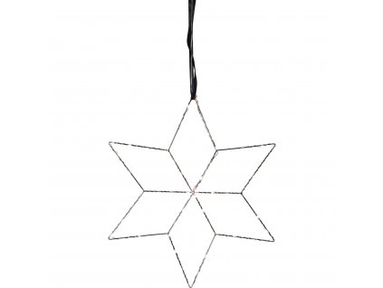 99071 dekoracni kovova hvezda star trading lolly 40 cm 54x led chromova
