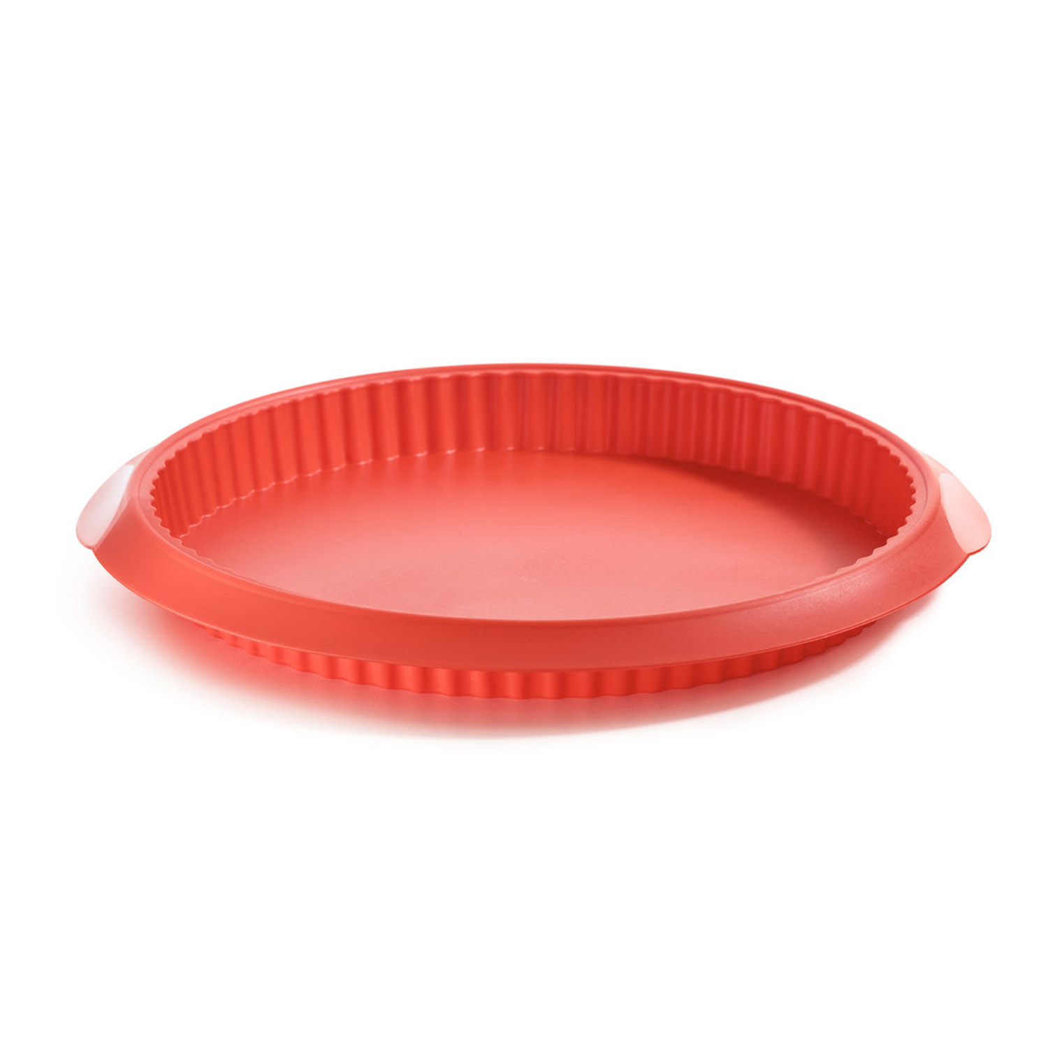 Fotografie Silikonová zapékací forma na quiche Lékué Quiche 28 cm | červená