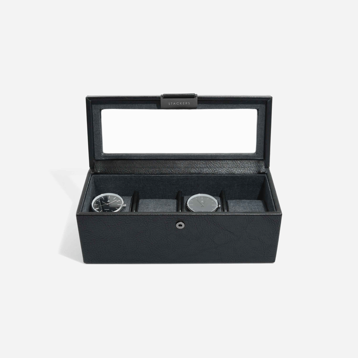 Stackers, Šperkovnice Black 4 Piece Watch Box| Černý