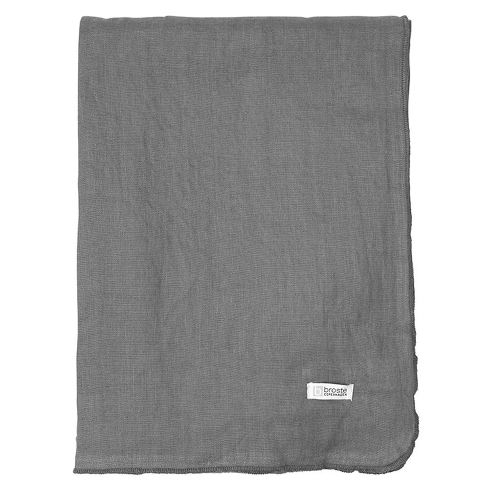 Broste Copenhagen, Ubrus Gracie 160x200 cm | tmavě šedý