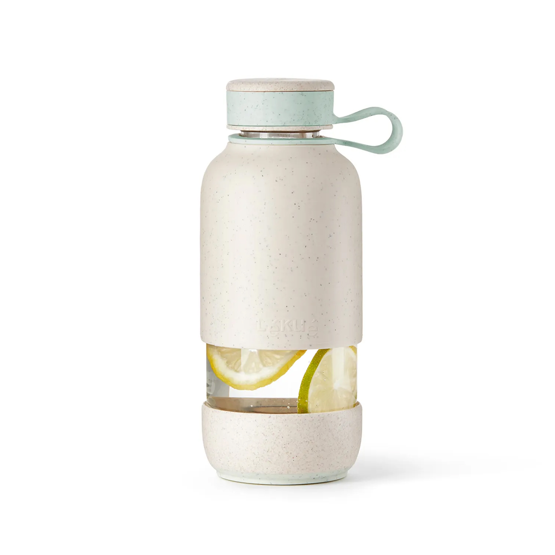 Láhev na vodu Lékué Bottle To Go Organic 600 ml | krémová