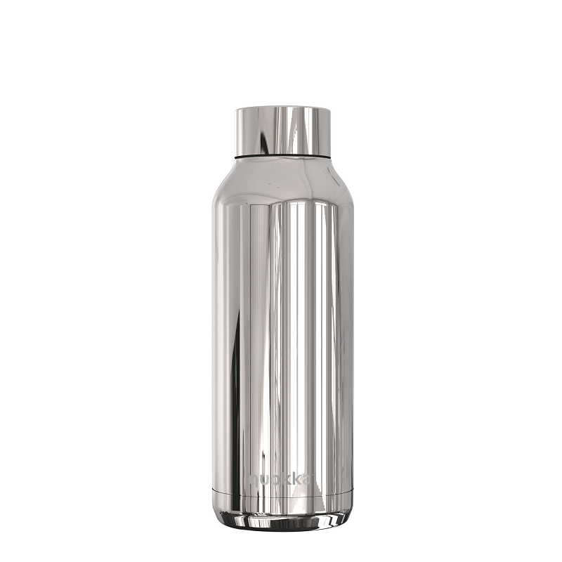 Quokka, Nerezová lahev Solid Sleek 510 ml | stříbrná