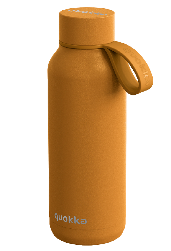 Quokka, Nerezová termoláhev s poutkem, Solid 510 ml | mustard