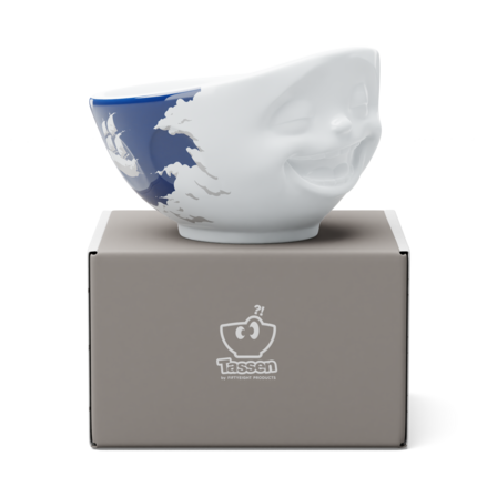 Porcelánová miska Tassen 58products | Mrkající, bílá - fialová