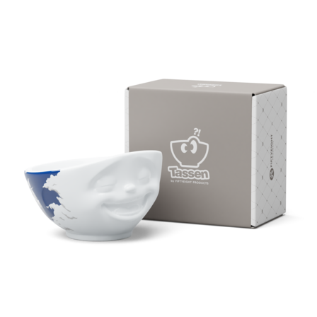 Porcelánová miska Tassen 58products | Mrkající, bílá - fialová