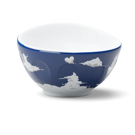 Porcelánová miska Tassen 58products | Mrkající, bílá - fialová
