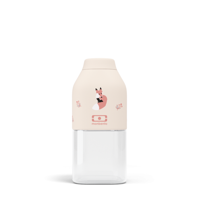 Láhev na vodu MonBento Positive S Cinnamon Fox, 330 ml | krémová