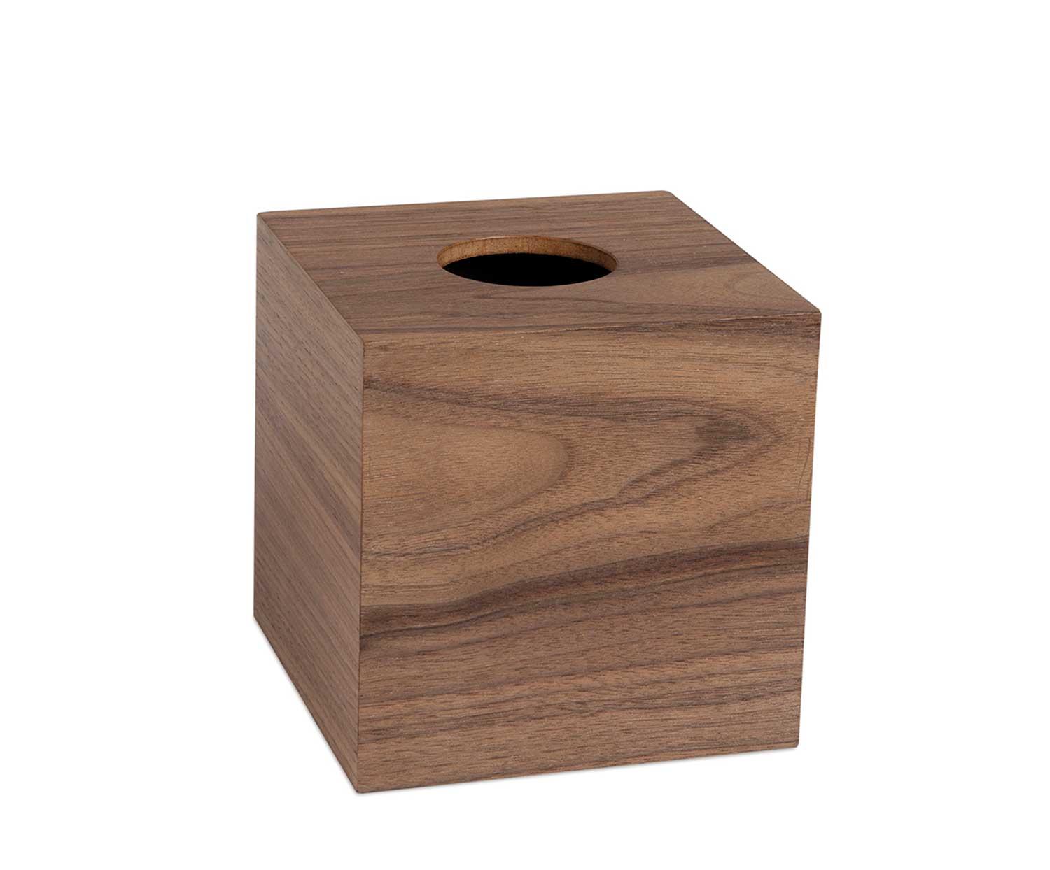 Dřevěná krabička na papírové kapesníky Andrea House BA73118, čtvercová | hnědá