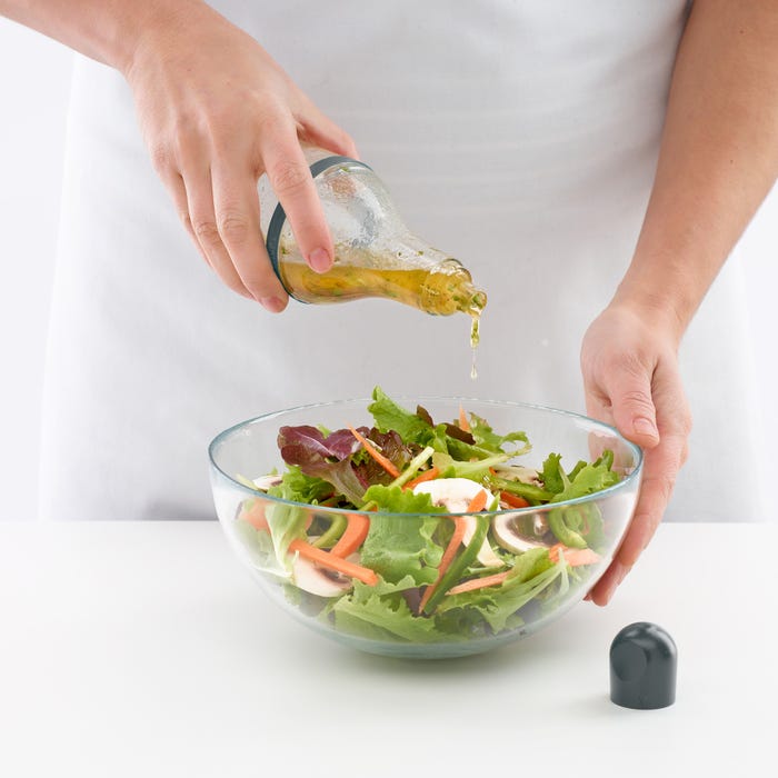 Šejkr na sálatový dresink Lékué Dressing Shaker | tmavě zelená