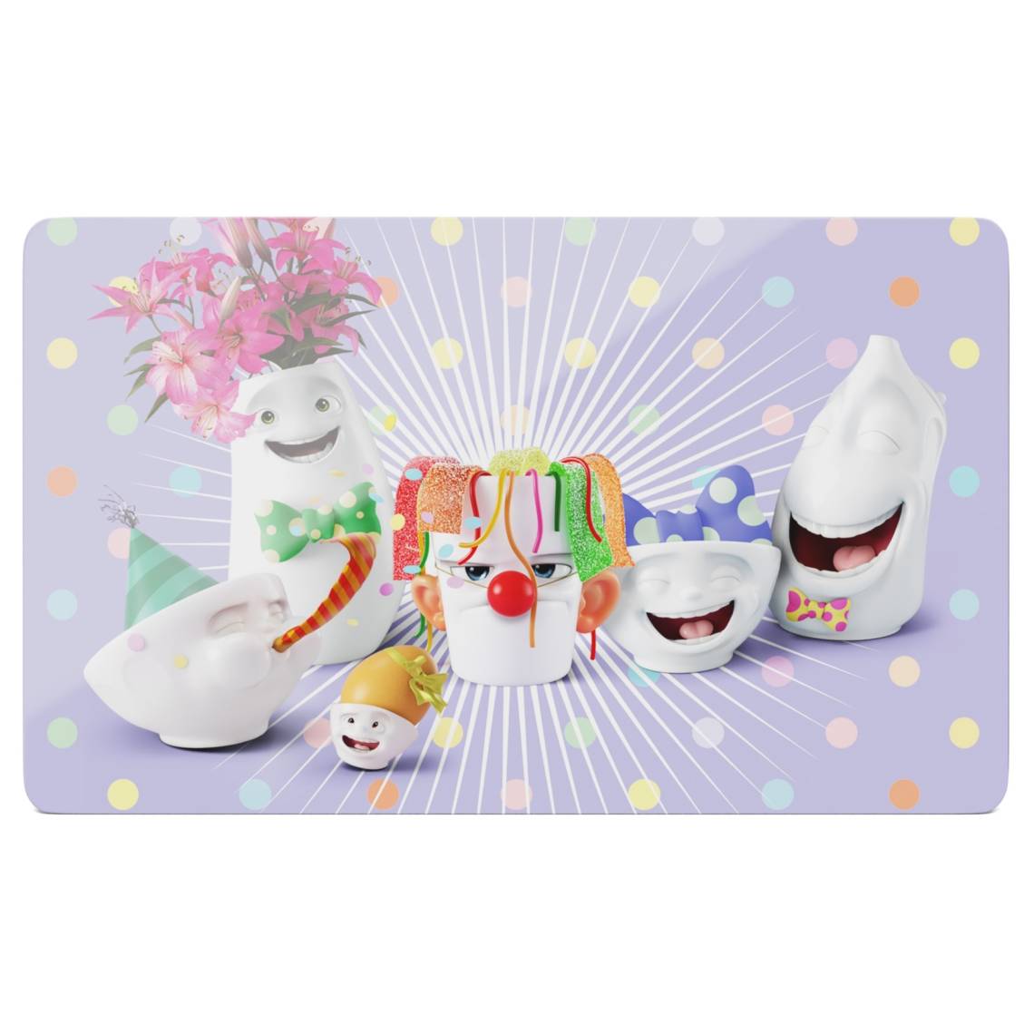 Fotografie Prkénko na snídaní 58products Happy Happy