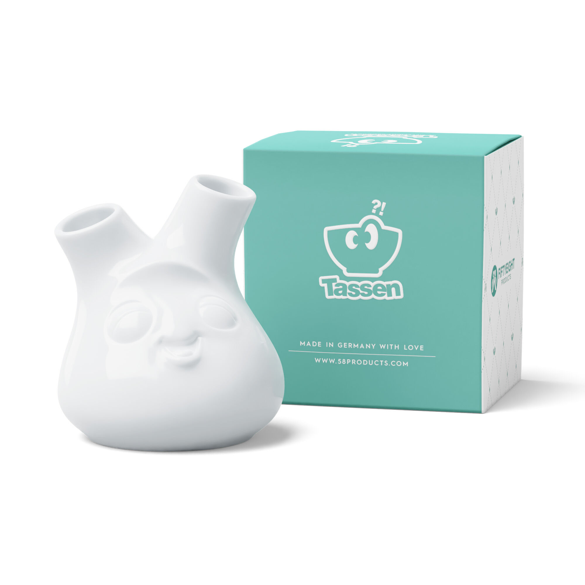 Porcelánová váza 58products Kess | bílá – detail produktu