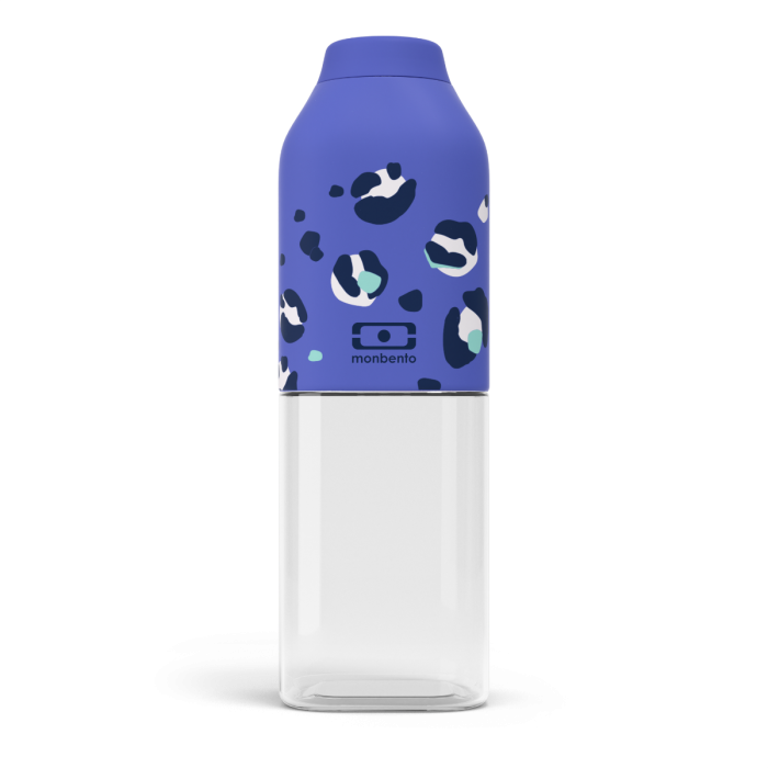 Láhev na vodu MonBento Positive M blue Leopard | modrá