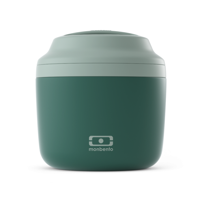 Termobox na svačinu MonBento Element Green Bicolor | tmavě zelená