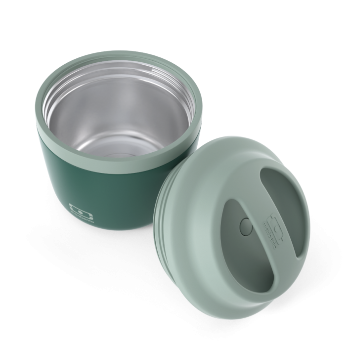 Termobox na svačinu MonBento Element Green Bicolor | tmavě zelená