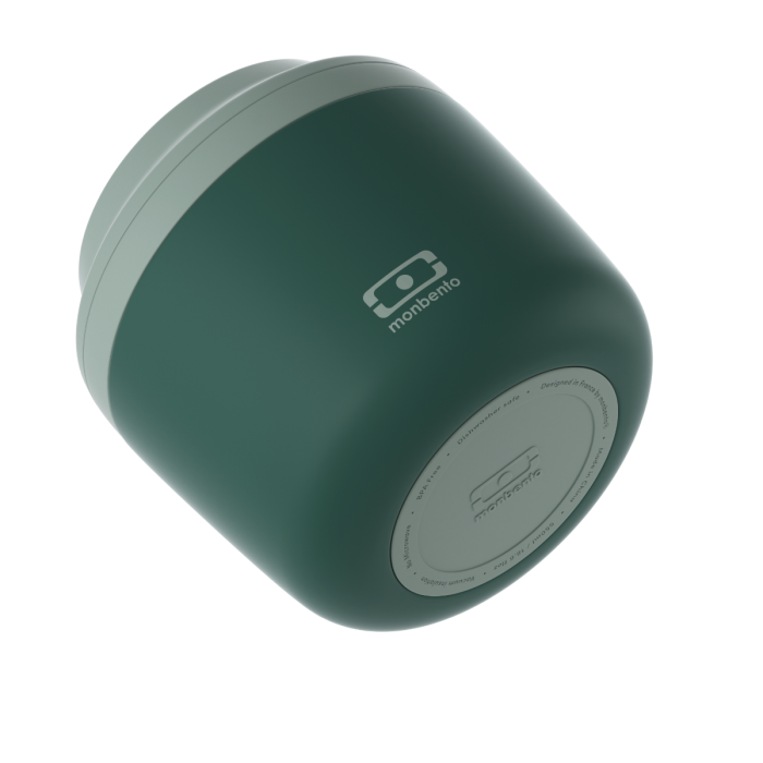 Termobox na svačinu MonBento Element Green Bicolor | tmavě zelená
