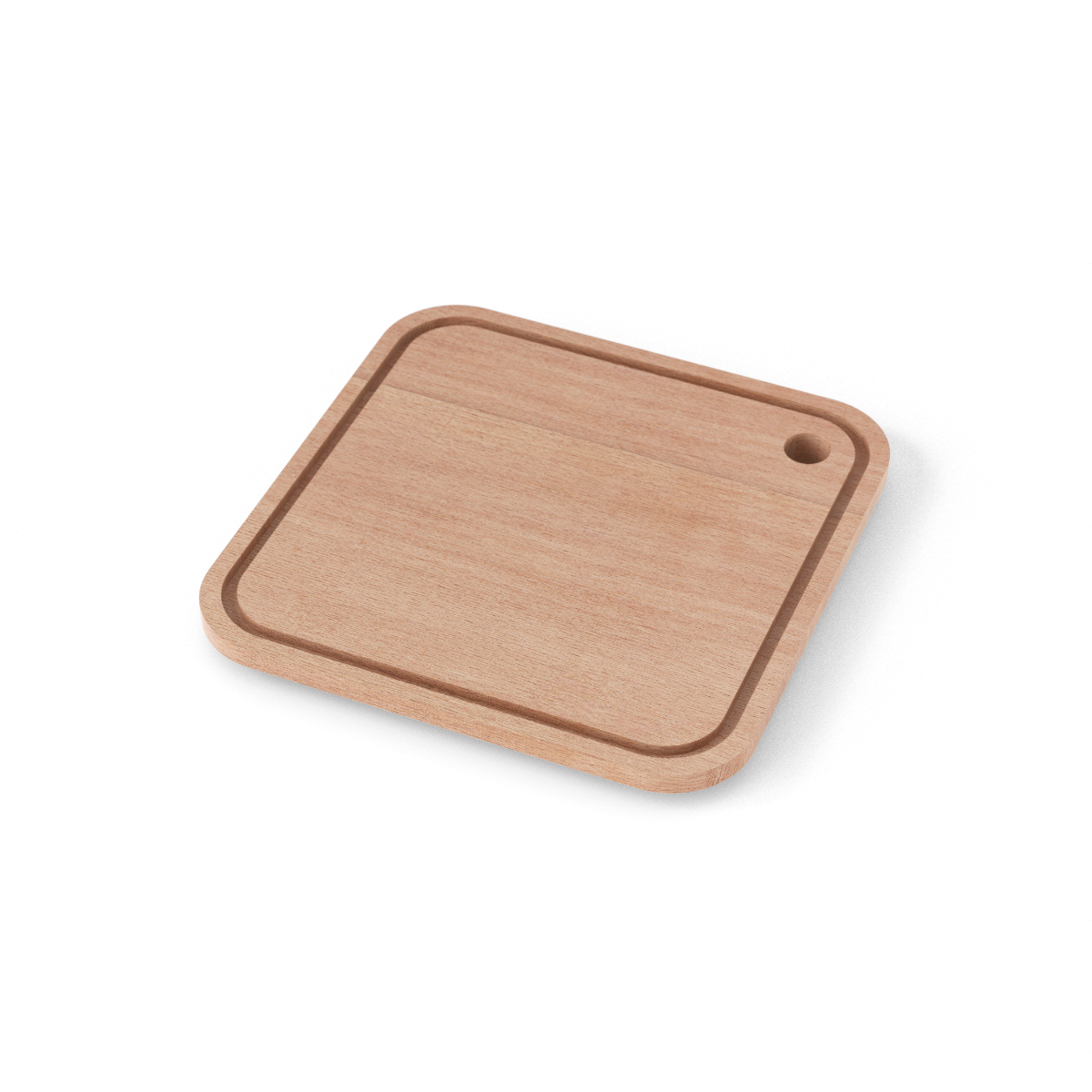 Dřevěné prkénko pro svačinový box MonBento Square Cut | přírodní