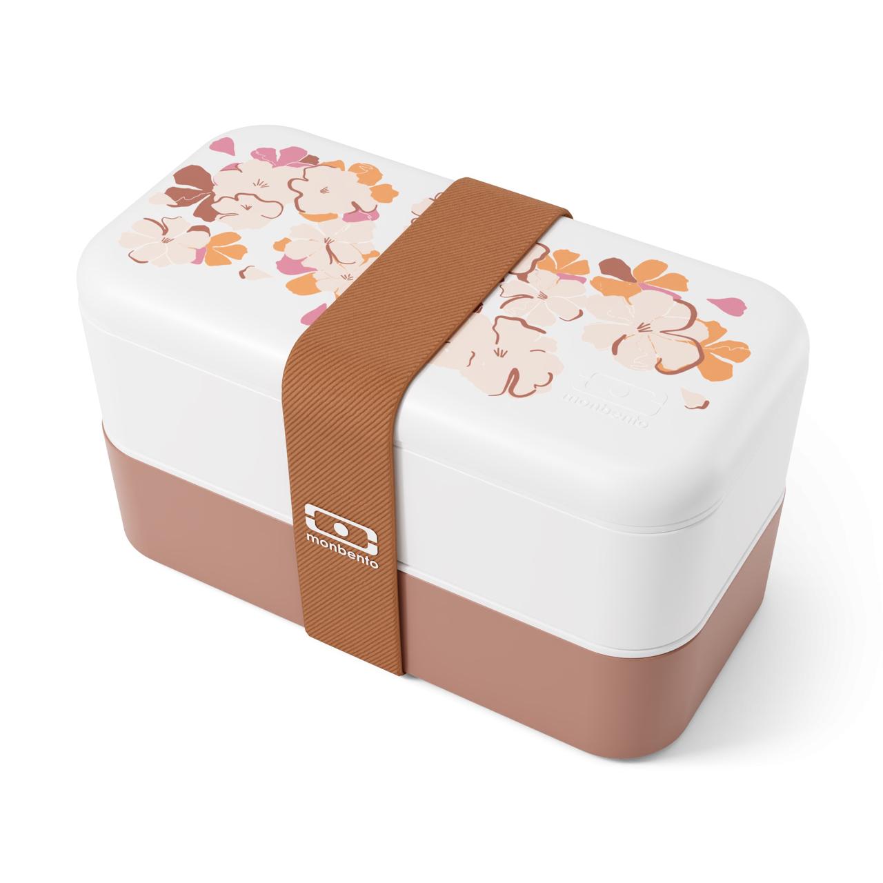 Svačinový bento box MonBento Original the Spring | květiny
