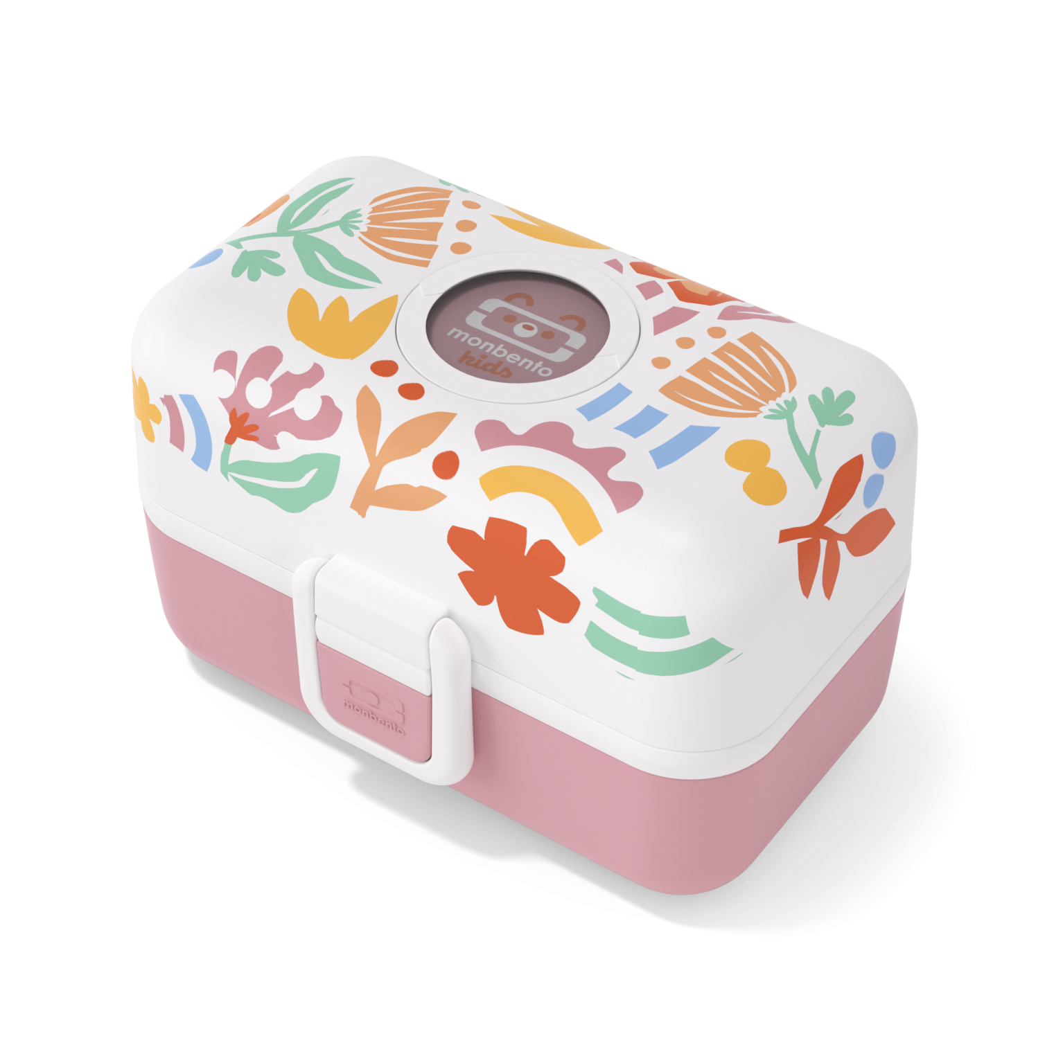 Svačinový box dětský do školy MonBento Tresor Paper cut| barevné květy