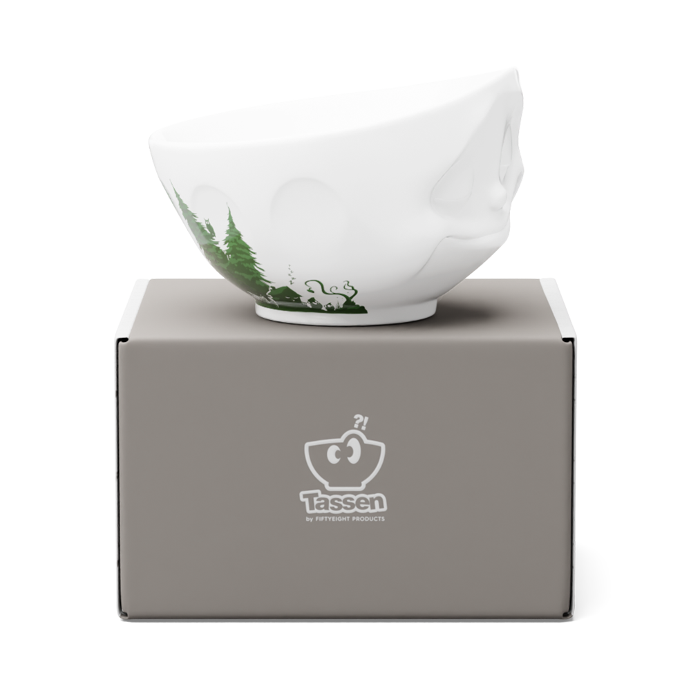 Porcelánová miska Tassen 58products 500 ml Happy – Fabulous | bílá – použití a design