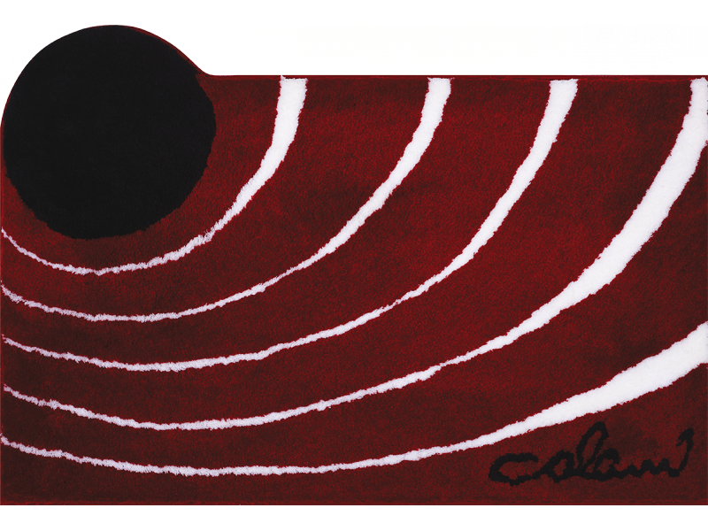 Koupelnová předložka GRUND Colani 2 červená Typ: 70x120 cm