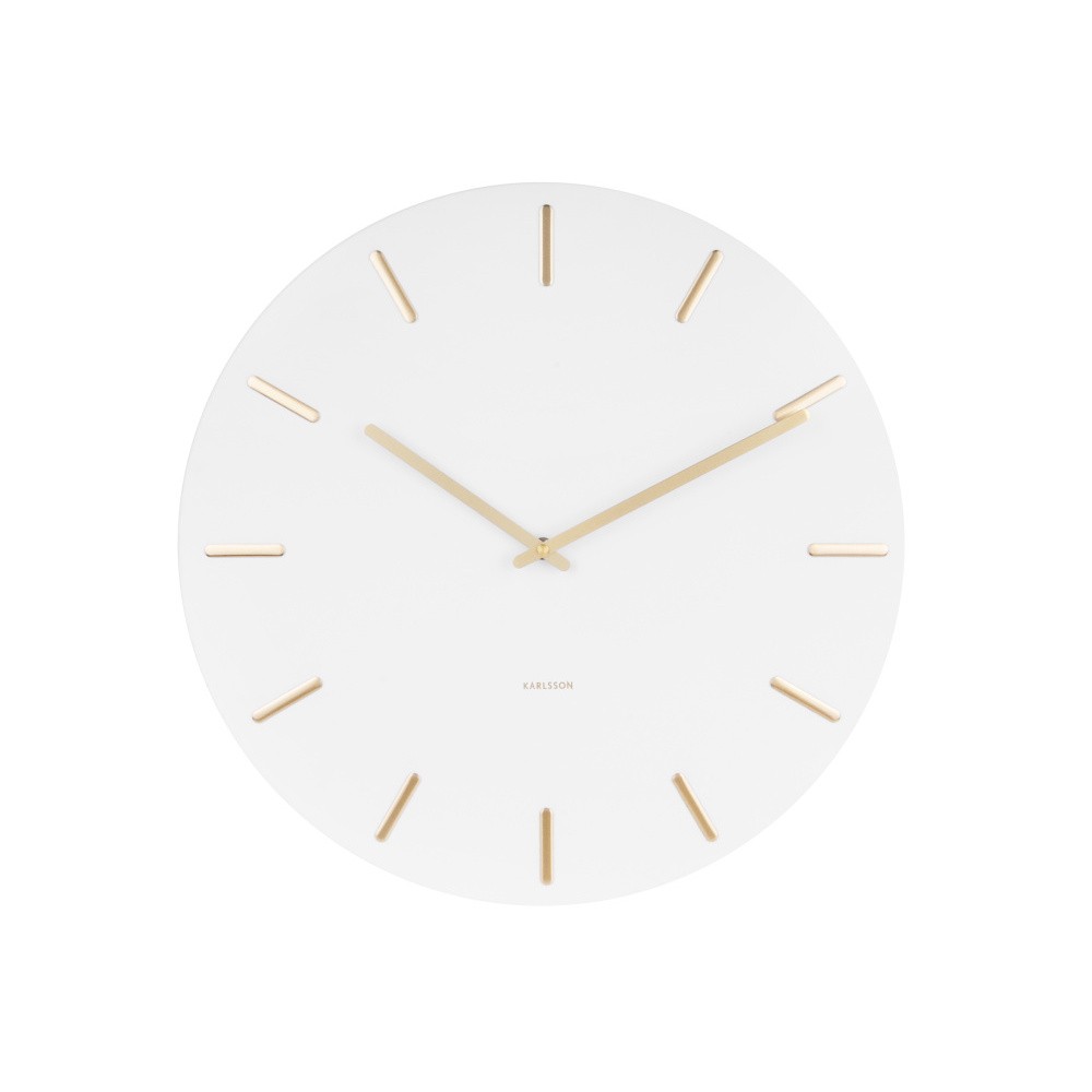 Nástěnné hodiny Karlsson Charm 45 cm | bílé