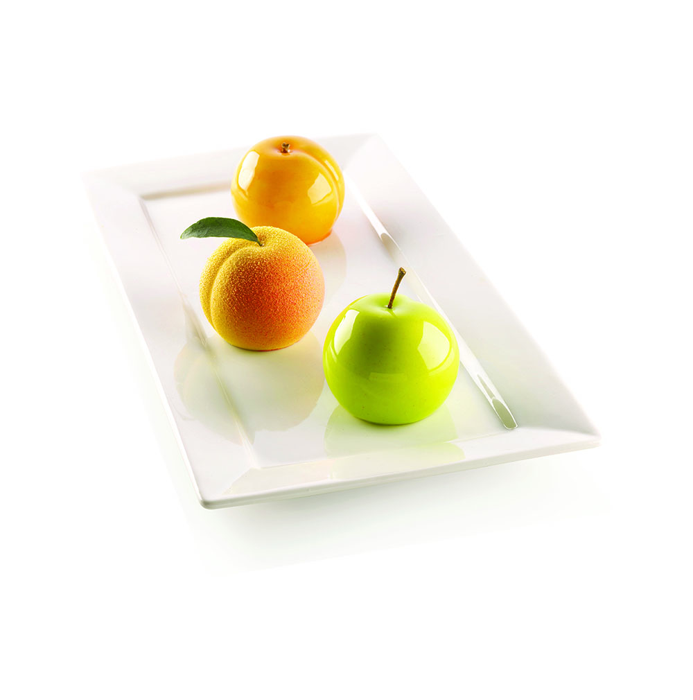Silikonová pečicí forma na dezerty Silikomart Inspirazioni Di Frutta 6ks | Ovoce