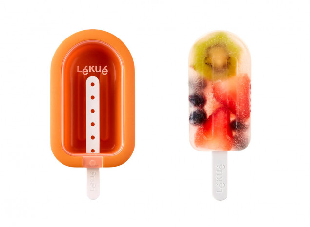 Silikonová forma na nanuky, zmrzlinu Lékué Stackable Popsicle Orange | velké