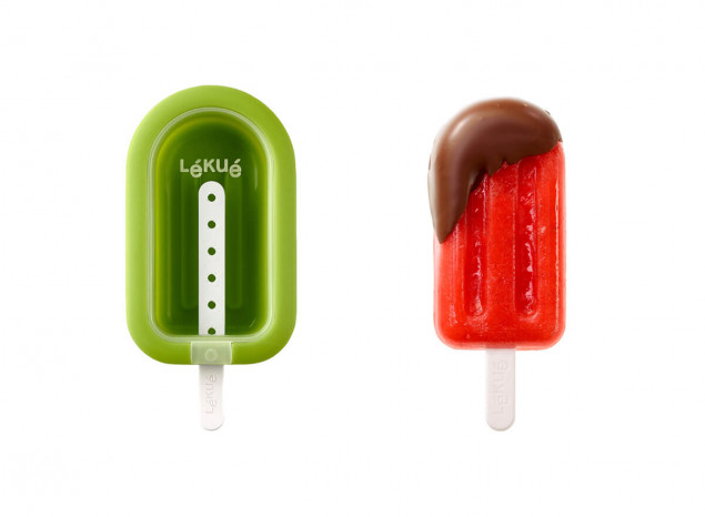Silikonová forma na nanuky, zmrzlinu Lékué Stackable Popsicle Green | velké