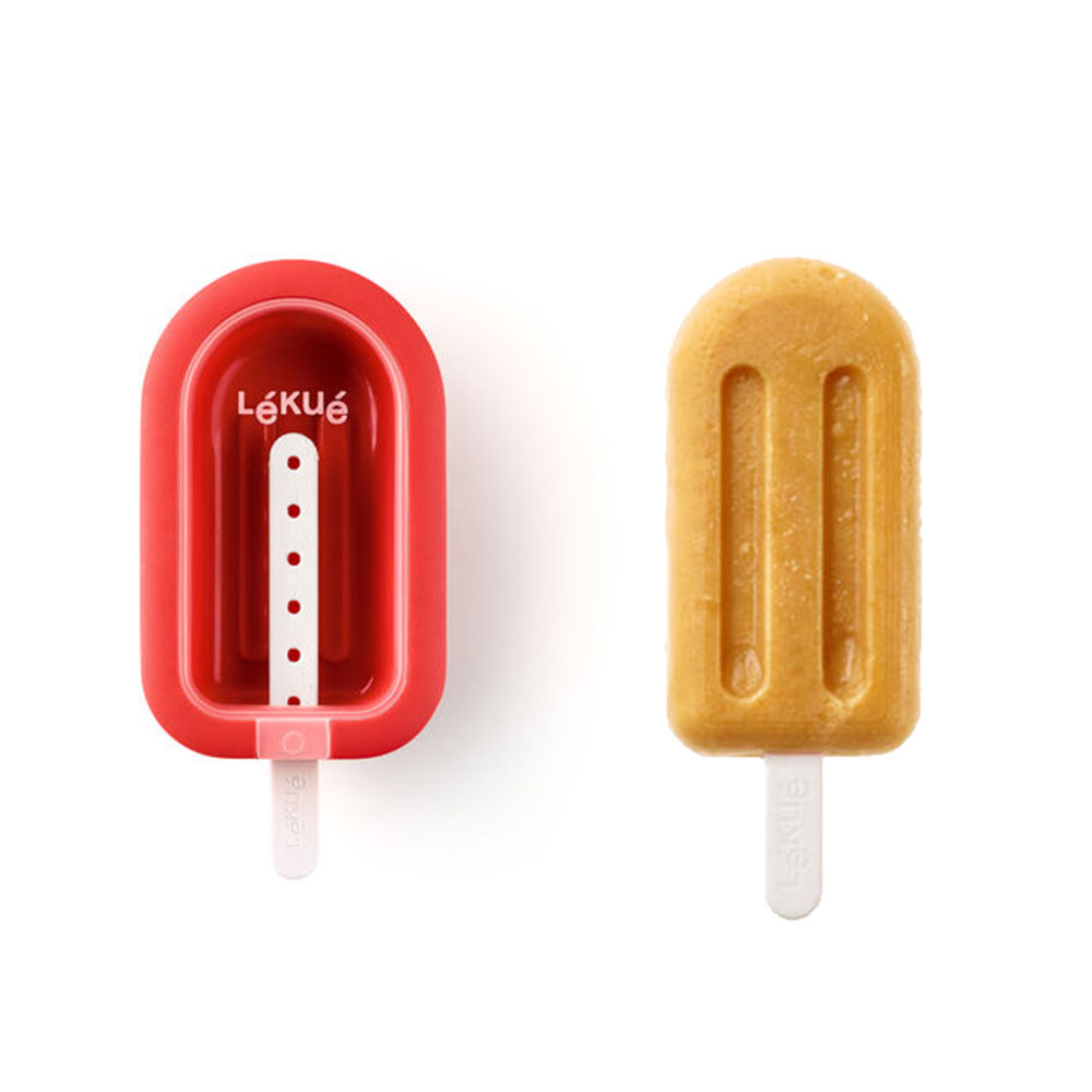 Silikonová forma na nanuky, zmrzlinu Lékué Stackable Popsicle Red | velké
