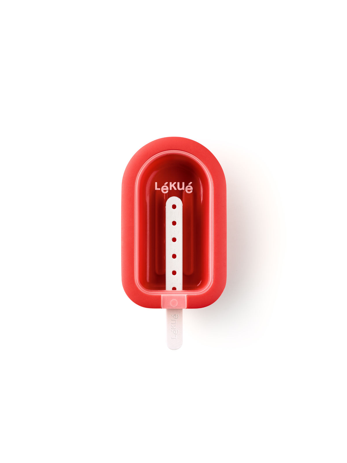 Fotografie Silikonová forma na nanuky, zmrzlinu Lékué Stackable Mini Popsicle Red | malé
