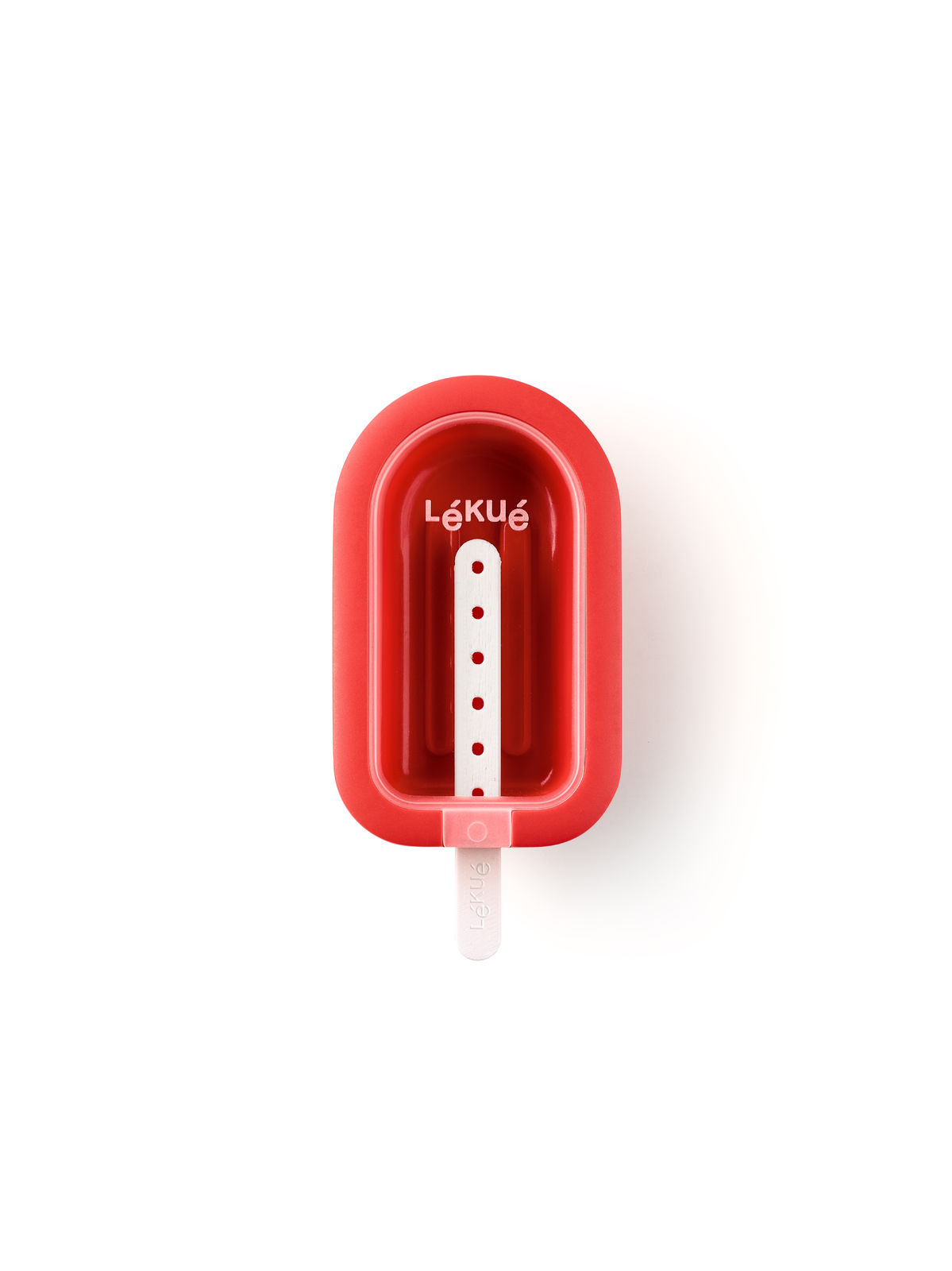 Silikonová forma na nanuky, zmrzlinu Lékué Stackable Mini Popsicle Red | malé