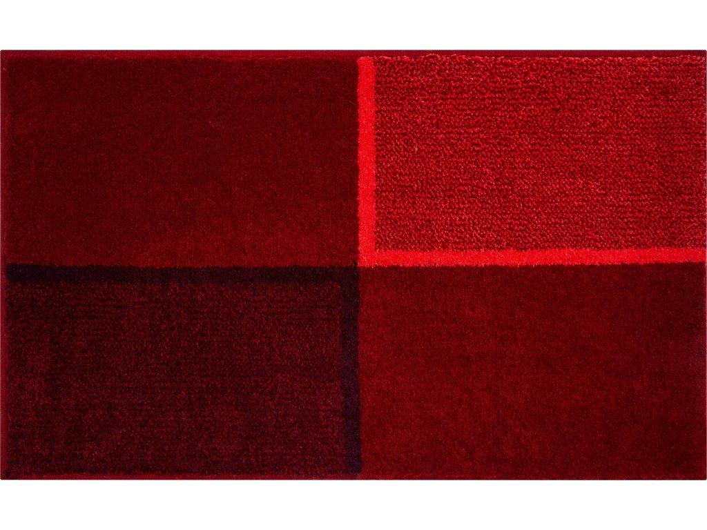 Koupelnová předložka GRUND Diviso | červená Typ: 60x100 cm
