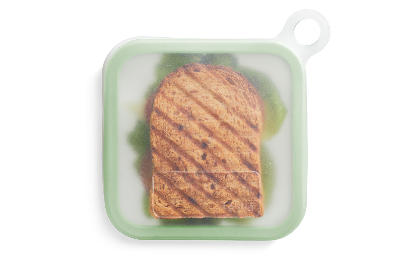 Fotografie Silikonový obal na sandwich Lékué Reusable Sandwich case | zelený
