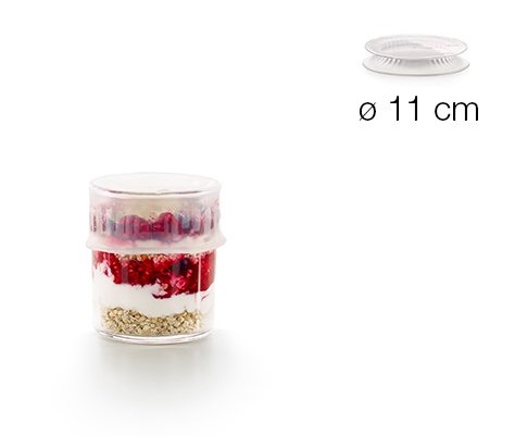 Fotografie Silikonové víčko na potraviny a nádobí Lékué Kit Reusable flexible lids o 11,5 cm