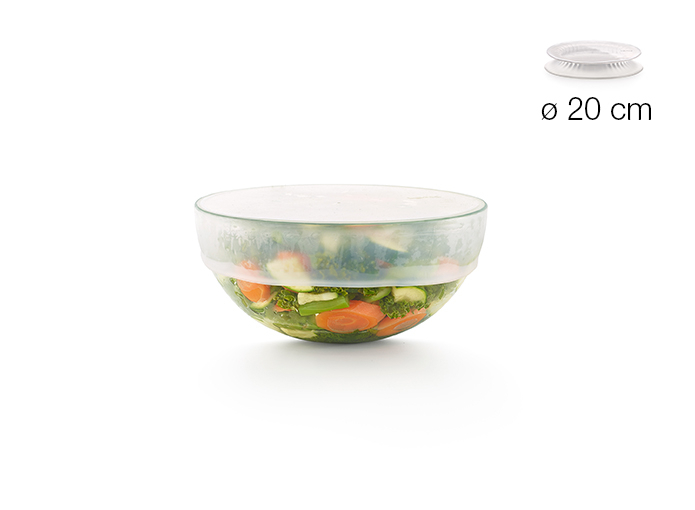 Fotografie Silikonové víčko na potraviny a nádobí Lékué Kit Reusable flexible lids o 20 cm