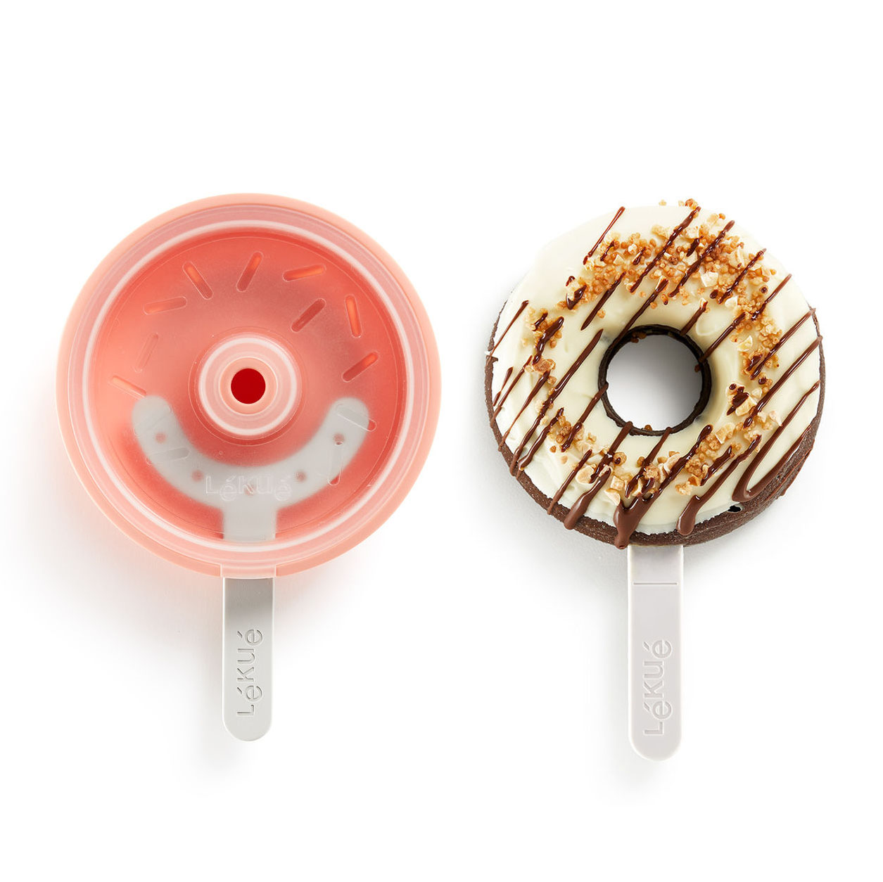 Silikonová forma na nanuky, zmrzlinu Lékué Stackable Popsicle Donut